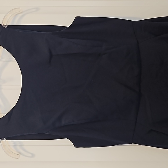 *NWOT* Dessy Collection Vivian Diamond Draped Backless Crepe Dress - Picture 5 of 16